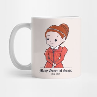 Mary Queen of Scots Cute Illustration Mug